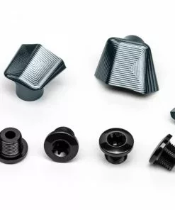 AbsoluteBlack Crank Bolt Cover Black Abdeckplatten Mit Schrauben Shimano Ultegra FC-R8000/8050