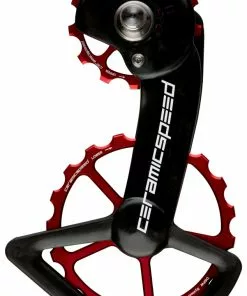 CeramicSpeed OSPW System Road Shimano 9100/9150/8000 Red Coated Schaltwerkrädchen-System