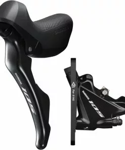 Shimano 105 ST-R7025/BR-R7070 2 Fach Schalthebel/Scheibenbremse Silky Black Vorne