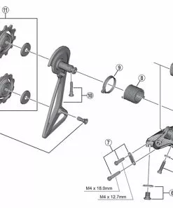 Shimano Dura Ace RD-R91000 Schaltwerk Leitblech Innen