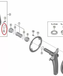 Shimano Dura Ace FC-R9200/Ultegra FC-R8100 Kurbel O-Ring