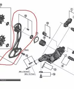 Shimano GRX RD-RX810 Schaltwerk Leitblech Aussen