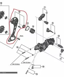 Shimano GRX RD-RX812 Schaltwerk Leitblech Aussen