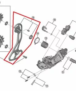 Shimano GRX RD-RX815 Schaltwerk Leitblech Aussen
