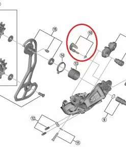 Shimano GRX RD-RX815/RD-RX810 Schaltwerk Wechselhebel-Einheit + Befestigungsplatte
