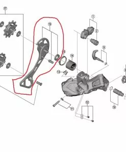 Shimano GRX RD-RX817 Schaltwerk Leitblech Aussen