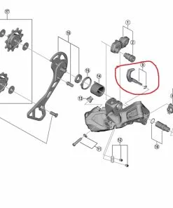 Shimano GRX RD-RX817 Schaltwerk Wechselhebel-Einheit + Befestigungsplatte