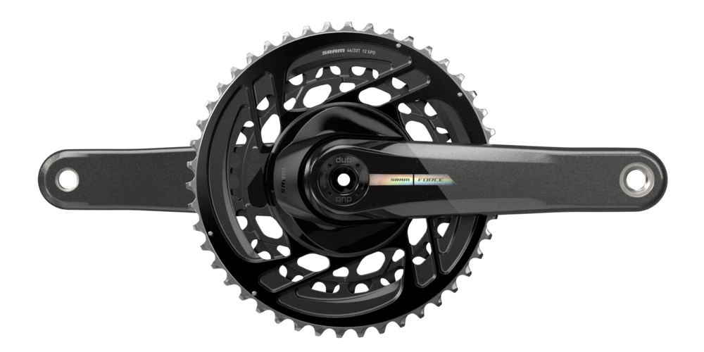 Sram Force AXS DUB 2x12 46-33 170mm Black/iridescent Kurbelgarnitur 1 Sram Force AXS DUB 2x12 46-33 170mm Black/iridescent Kurbelgarnitur