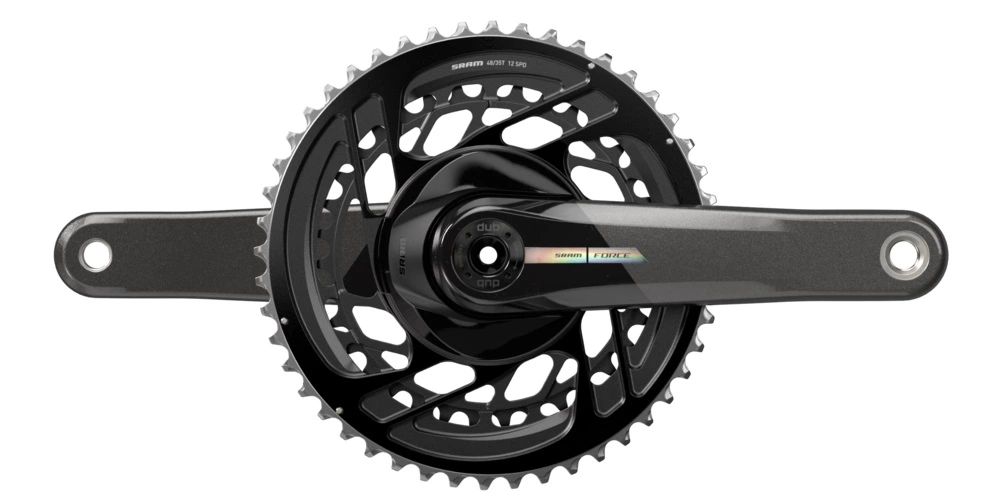 Sram Force AXS DUB 2x12 48-35 170mm Black/iridescent Kurbelgarnitur 1 Sram Force AXS DUB 2x12 48-35 170mm Black/iridescent Kurbelgarnitur