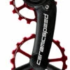 CeramicSpeed OSPW System Road Sram Red/Force AXS Red Coated Schaltwerkrädchen-System