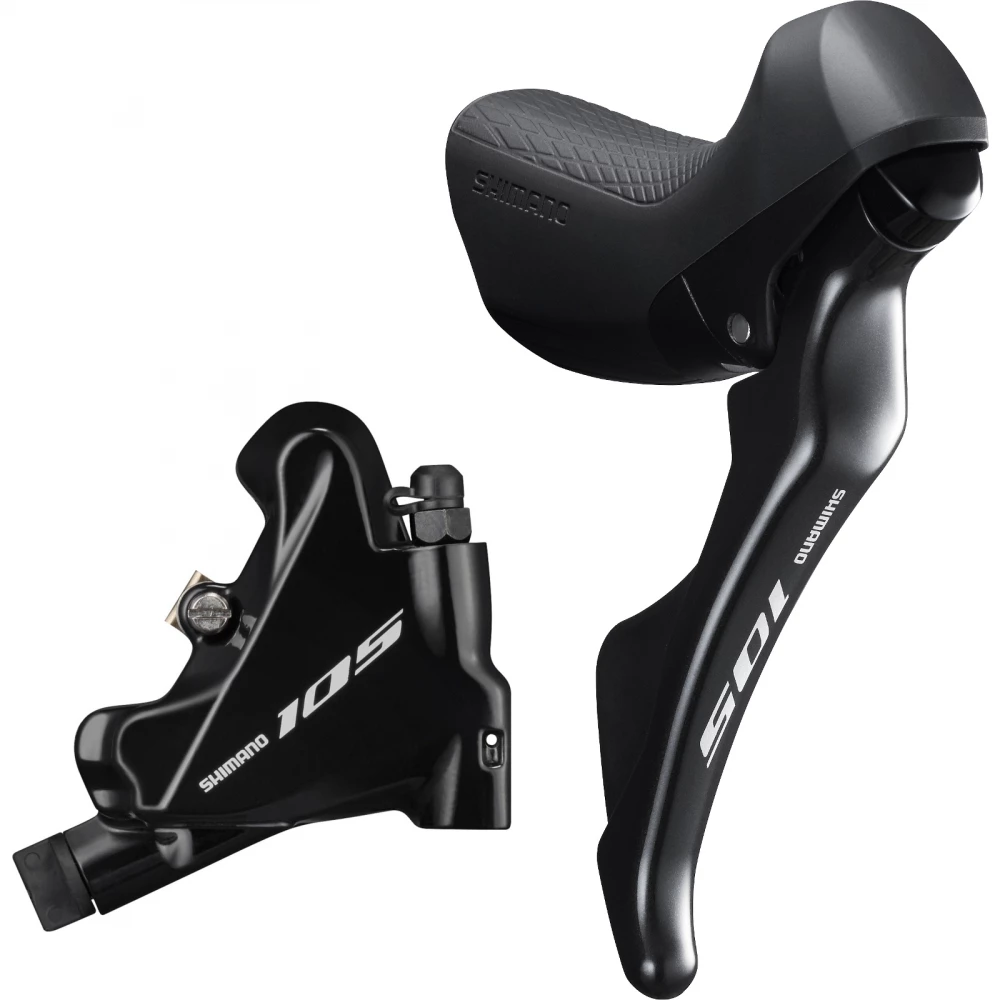 Shimano 105 ST-R7025/BR-R7070 11 Fach Schalthebel/Scheibenbremse Silky Black Hinten 1 Shimano 105 ST-R7025/BR-R7070 11 Fach Schalthebel/Scheibenbremse Silky Black Hinten