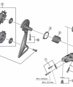 Shimano Dura Ace RD-R91000 Schaltwerk Leitblech Innen