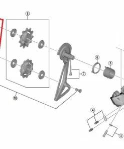 Shimano Dura Ace RD-R9150 Schaltwerk Leitblech Innen