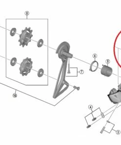 Shimano Dura Ace RD-R9150 Schaltwerkaufhängung Komplett
