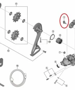 Shimano Dura Ace RD-R9250/Ultegra RD-R8150/Shimano 105 RD-R7150 Schaltwerk-Kabelführung