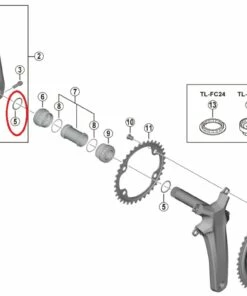 Shimano Dura Ace FC-R9200/Ultegra FC-R8100 Kurbel O-Ring