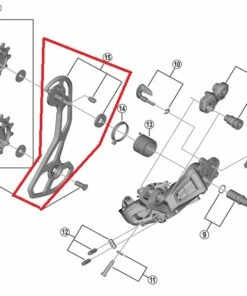 Shimano GRX RD-RX815 Schaltwerk Leitblech Aussen