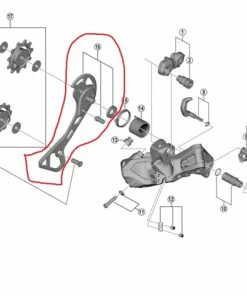Shimano GRX RD-RX817 Schaltwerk Leitblech Aussen