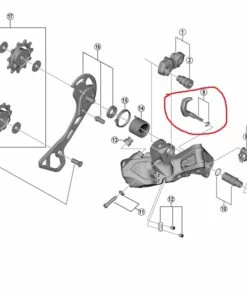 Shimano GRX RD-RX817 Schaltwerk Wechselhebel-Einheit + Befestigungsplatte