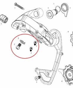 Sram Force 22 Rear Derailleur Cable Anchor/Limit Screws