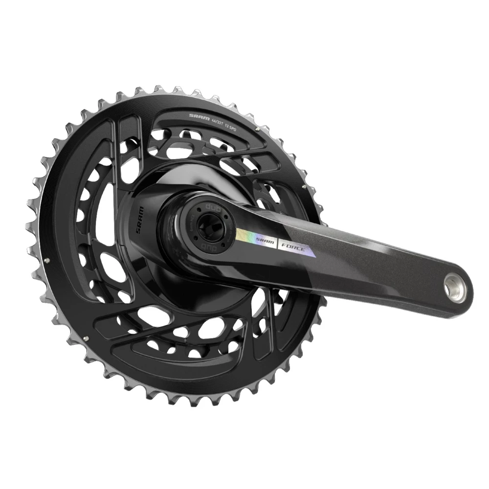 Sram Force AXS DUB 2x12 46-33 175mm Black/iridescent Kurbelgarnitur 2 Sram Force AXS DUB 2x12 46-33 175mm Black/iridescent Kurbelgarnitur – Bild 2