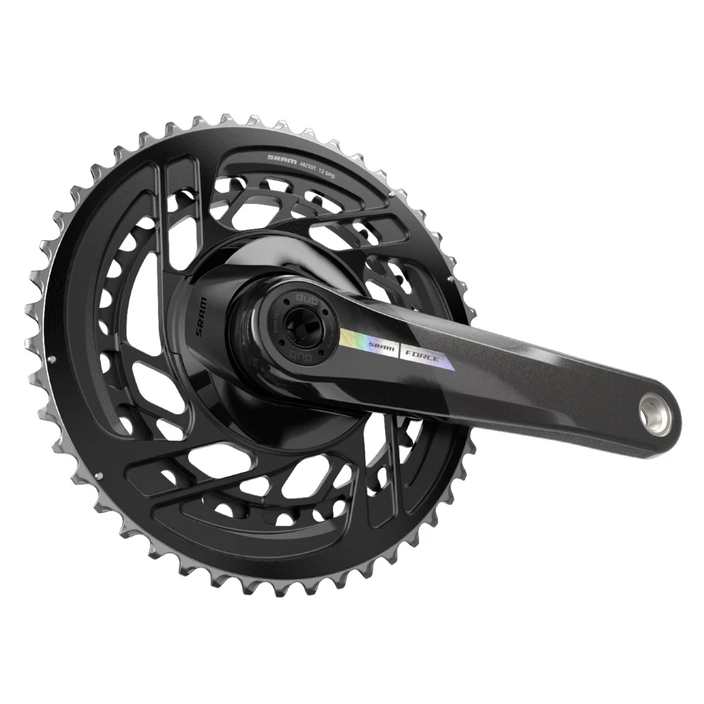 Sram Force AXS DUB 2x12 48-35 172.5mm Black/iridescent Kurbelgarnitur 2 Sram Force AXS DUB 2x12 48-35 172.5mm Black/iridescent Kurbelgarnitur – Bild 2