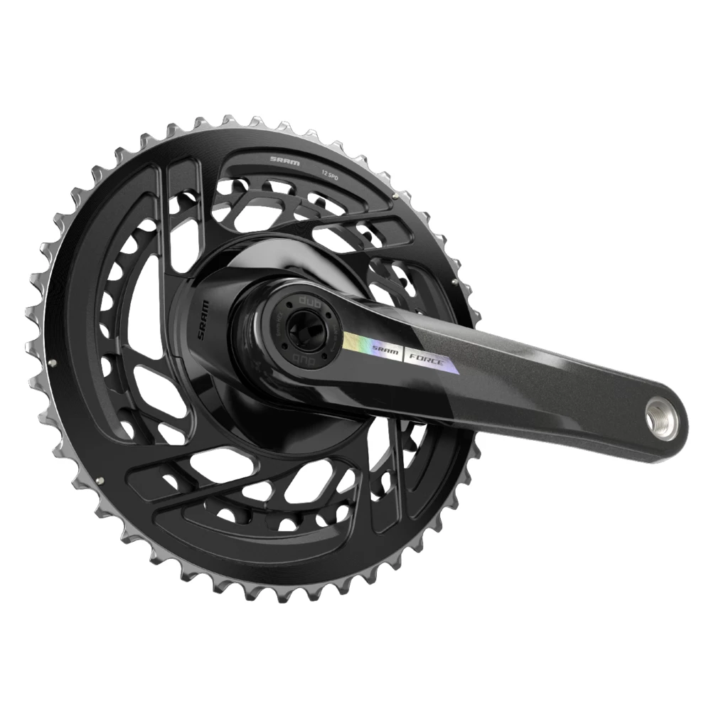 Sram Force AXS DUB 2x12 50-37 175mm Black/iridescent Kurbelgarnitur 2 Sram Force AXS DUB 2x12 50-37 175mm Black/iridescent Kurbelgarnitur – Bild 2